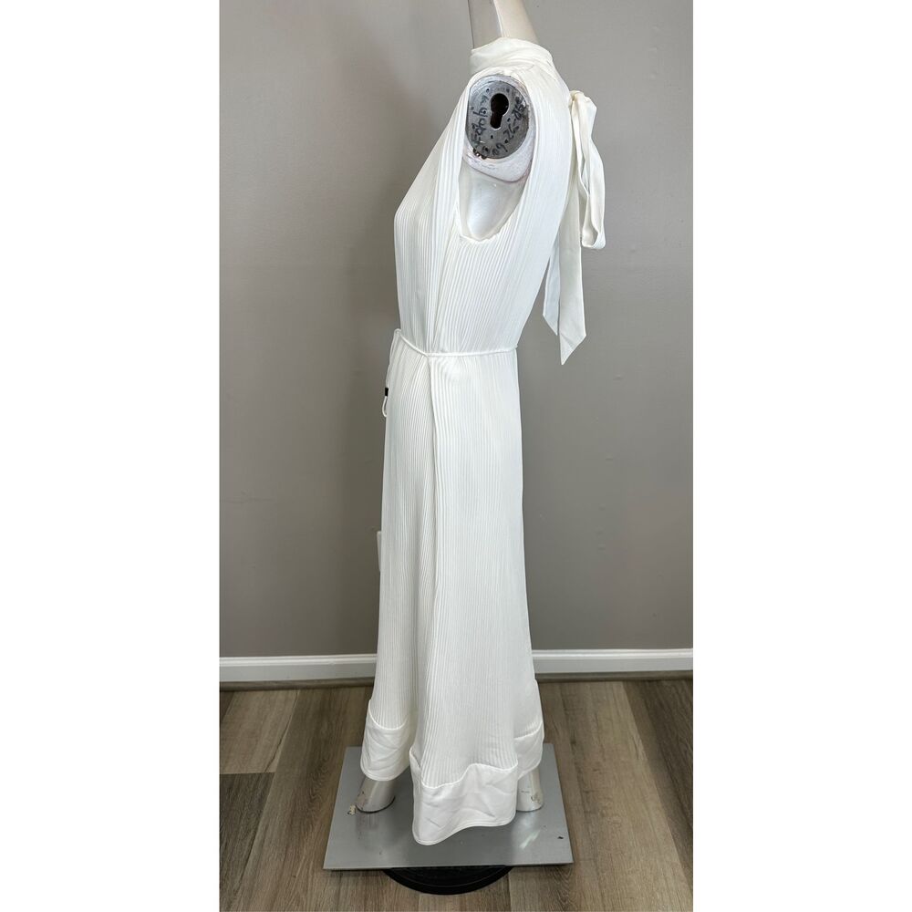 MILLY Melina Solid Pleated Dress Size 4 $425 - Picture 6 of 10